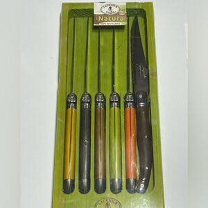 Laguiole steak knife set. New, sealed in box.